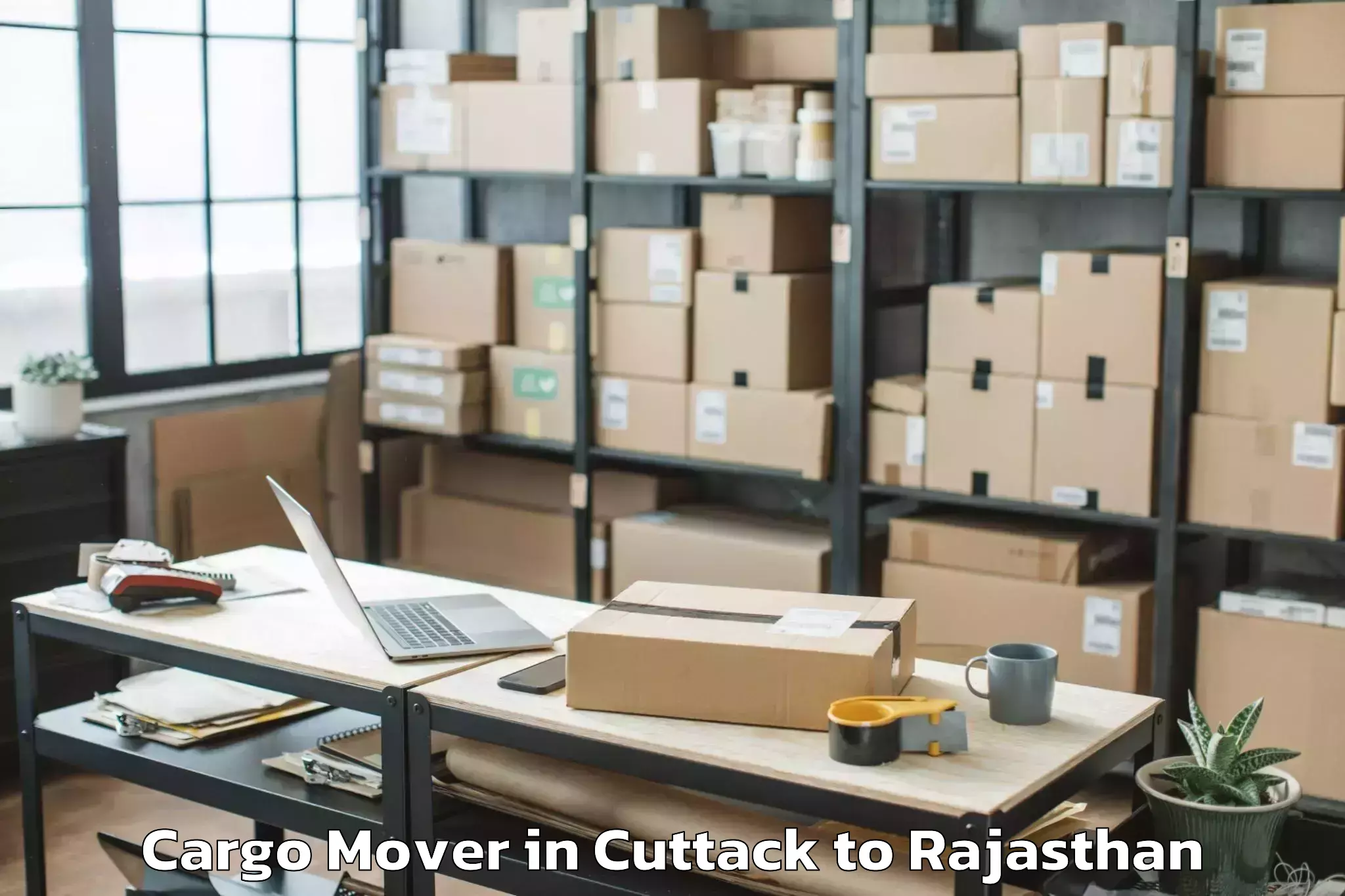 Reliable Cuttack to Chittorgarh Cargo Mover